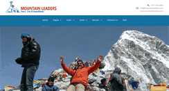 Desktop Screenshot of mountainleaders.com