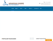 Tablet Screenshot of mountainleaders.com